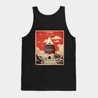 The Mausoleum of Light China Vintage Poster Tourism Tank Top